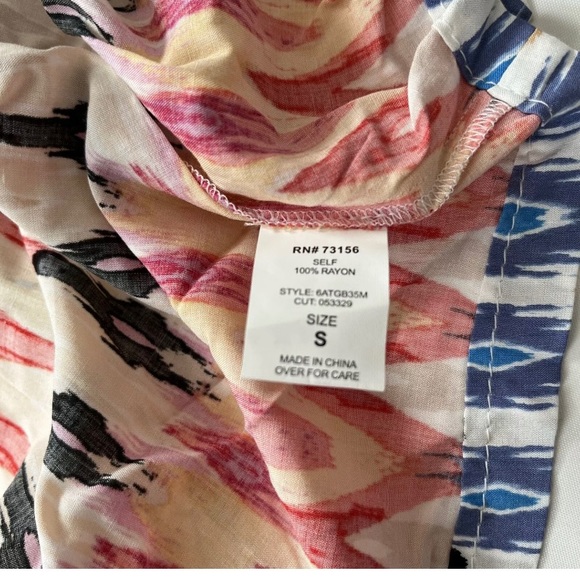 Athleta Ikat Print Sunset Halter Maxi Dress Size S - Picture 9 of 9